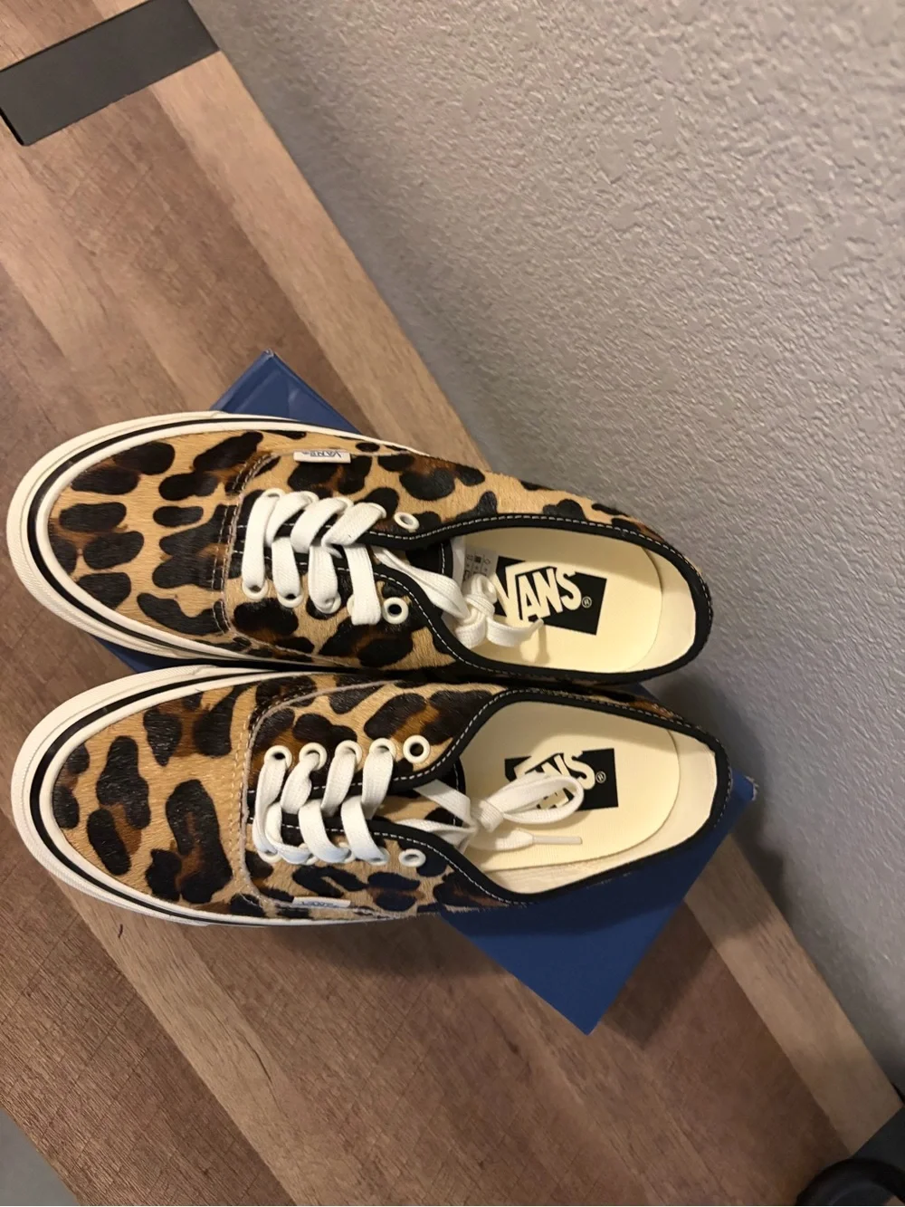 Vans LX Authentic 44 Pony Hair Marshmallow/Leopard